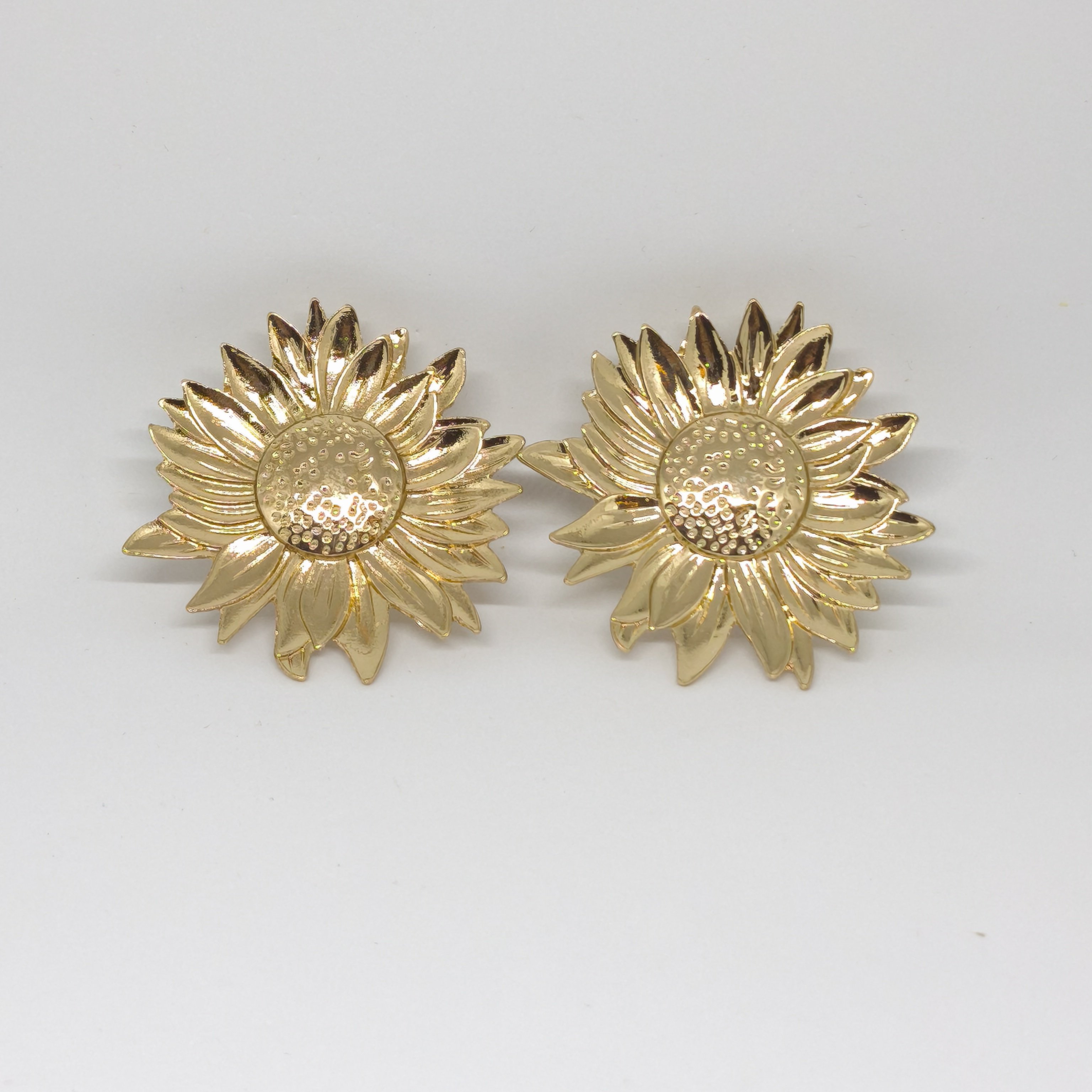 GOLD AYÇİÇEĞİ  KÜPE