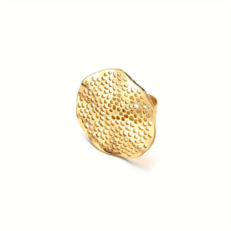 AYARLANABİLİR DELİKLİ GOLD YÜZÜK