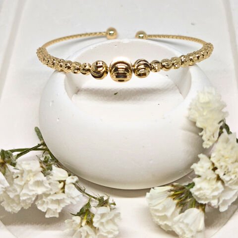 PASLANMAZ ÇELİK TOPLU GOLD  BİLEKLİK