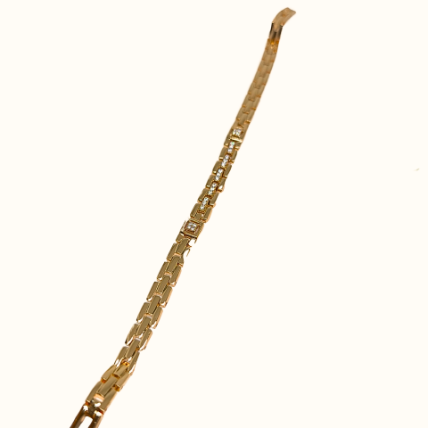 ELEGANT PASLANMAZ ÇELİK  TAŞLI   18K ROSE GOLD BİLEKLİK