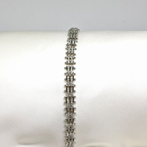 PASLANMAZ ÇELİK  TAŞLI SILVER BİLEKLİK