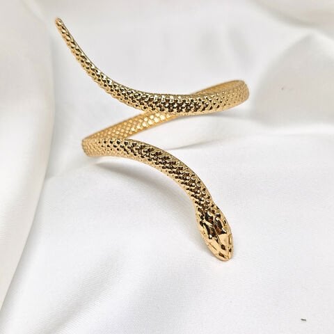 ELEGANT ŞIK YILAN ŞEKLİNDE GOLD BİLEKLİK
