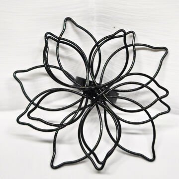 AYARLANABİLİR SİYAH AÇIK ÇİÇEK YÜZÜK