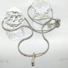 HIPOALERJENİK DAMLA UÇLU ZARİF SADE ŞIK PASLANMAZ ÇELİK SILVER KOLYE