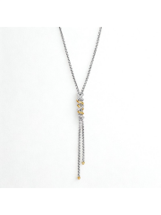 Bohem Y-Şekilli 2 Renkli PASLANMAZ  Çelik Yılan Zincirli Uzun Katmanlı Pandantif KOLYE