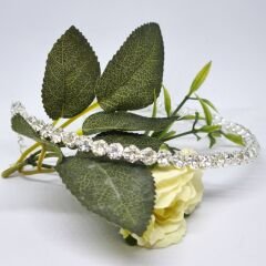 GÜMÜŞ KAPLAMA SIRA TAŞLI SU YOLU KADIN KOLYE